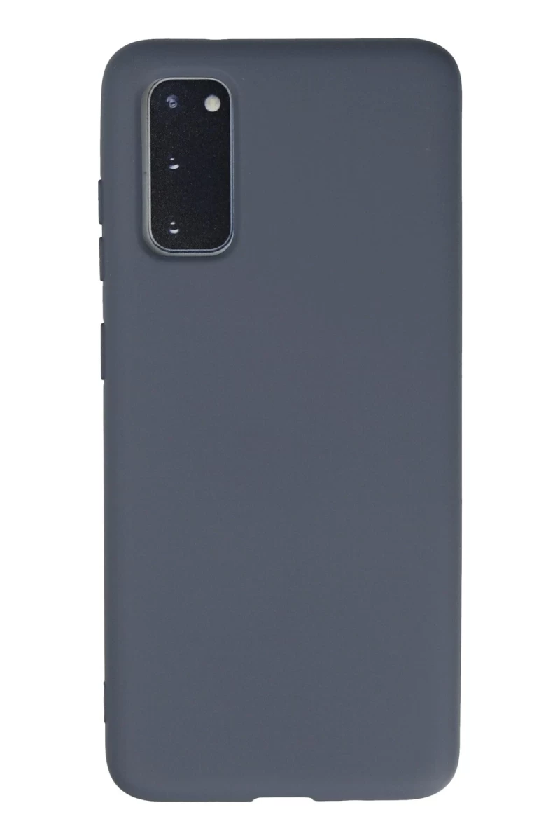 Samsung Galaxy S20 Uyumlu Kılıf Nano içi Kadife Silikon - Gri