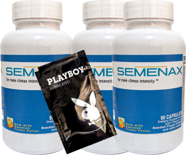 Playboy Jel + Semenax Erkeklere Özel Destekleyici 90lı x 3 adet