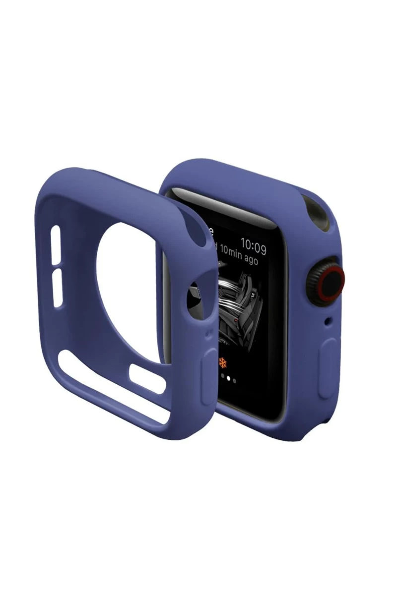 Apple Watch 40mm Uyumlu Silikon Alt Kasa - Mavi