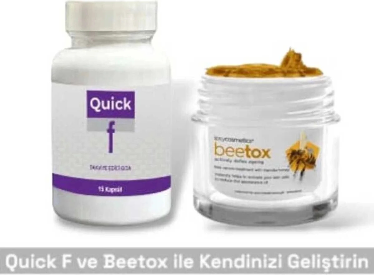 Quick F Destekleyici 15li + Bee Tox Arı Zehri Krem