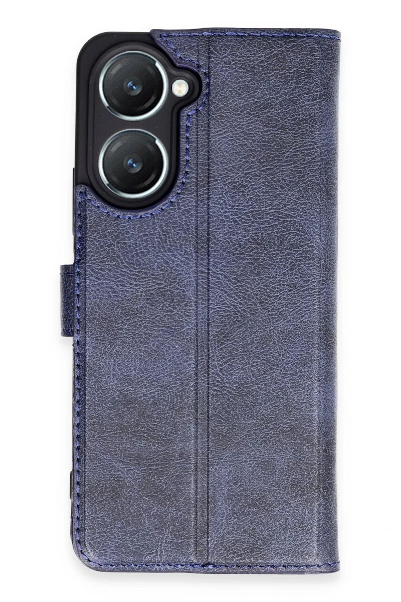 Vivo Y18 Uyumlu Kılıf Trend S Plus Kapaklı Kılıf - Lacivert