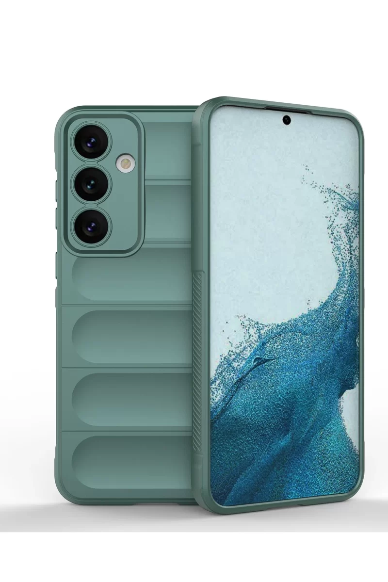Samsung Galaxy S24 Uyumlu Kılıf Optimum Silikon - Koyu Yeşil