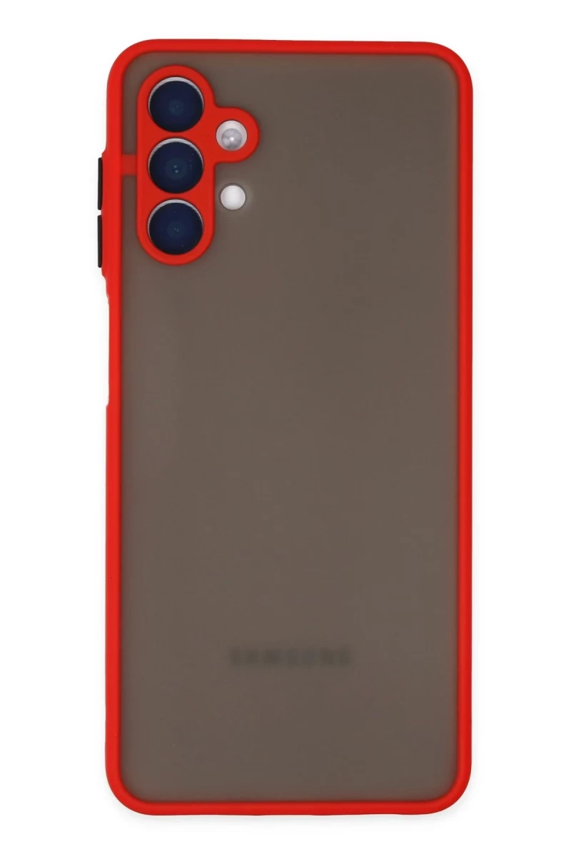 Samsung Galaxy A04S Uyumlu Kılıf Montreal Silikon Kapak - Kırmızı