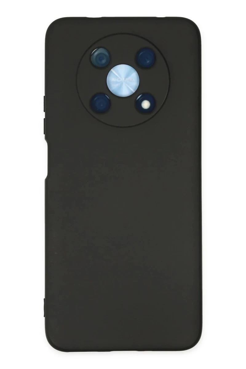 Huawei Nova Y90 Uyumlu Kılıf Nano içi Kadife Silikon - Siyah