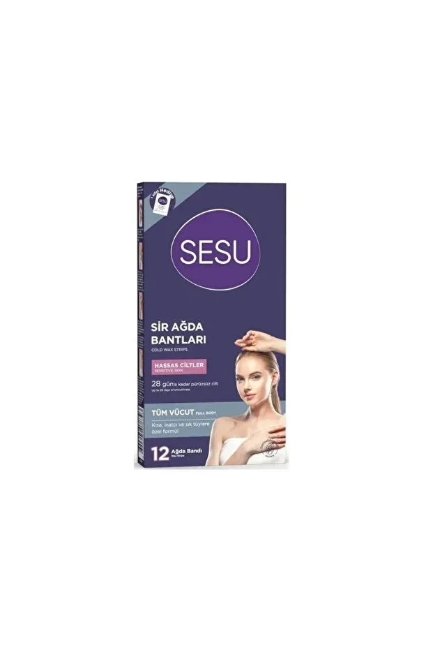 Soft Ağda Bandı Pratik Tüy Alma - 12 Li Hassas Ciltler