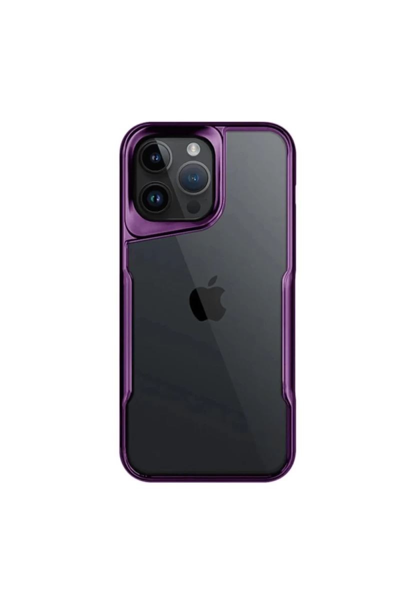 Apple iPhone 16 Pro Max Uyumlu Kılıf Boyi Silikon Kapak - Derin Mor