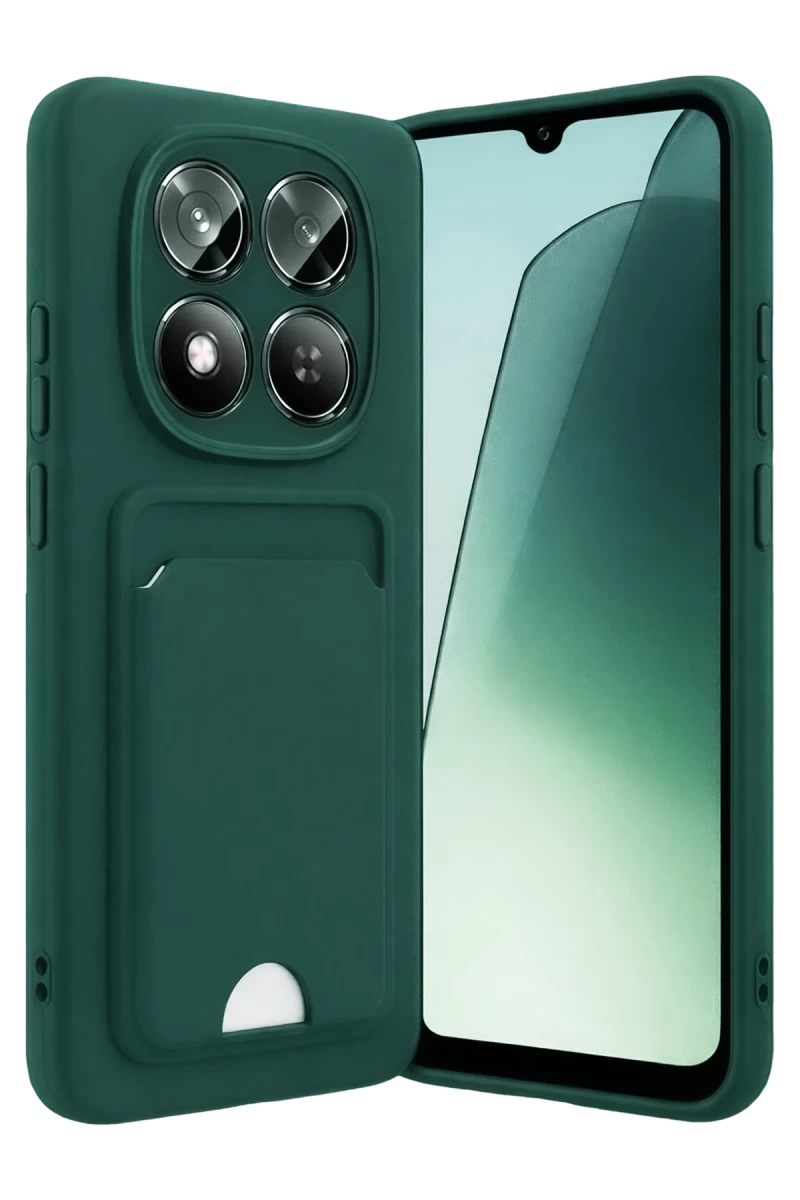 Xiaomi Redmi Note 15 Pro 4G Uyumlu Kelvin Kartvizitli Silikon - Koyu Yeşil