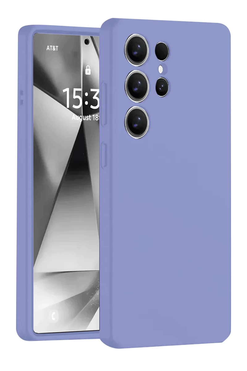 Samsung Galaxy S25 Ultra Uyumlu Kılıf Nano içi Kadife Silikon - Lila