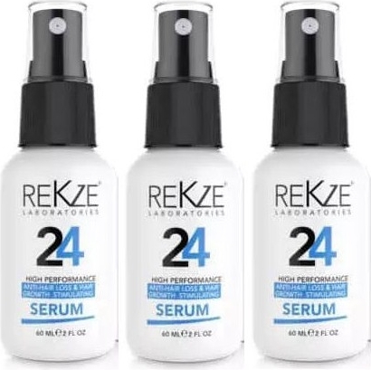 Rekze 24 Saç Kalınlaştırmaya,uzamaya,beslemeye,dökülmeye,kalıp Kellik/alopesi Engel Serum 60 Ml*3 Lü