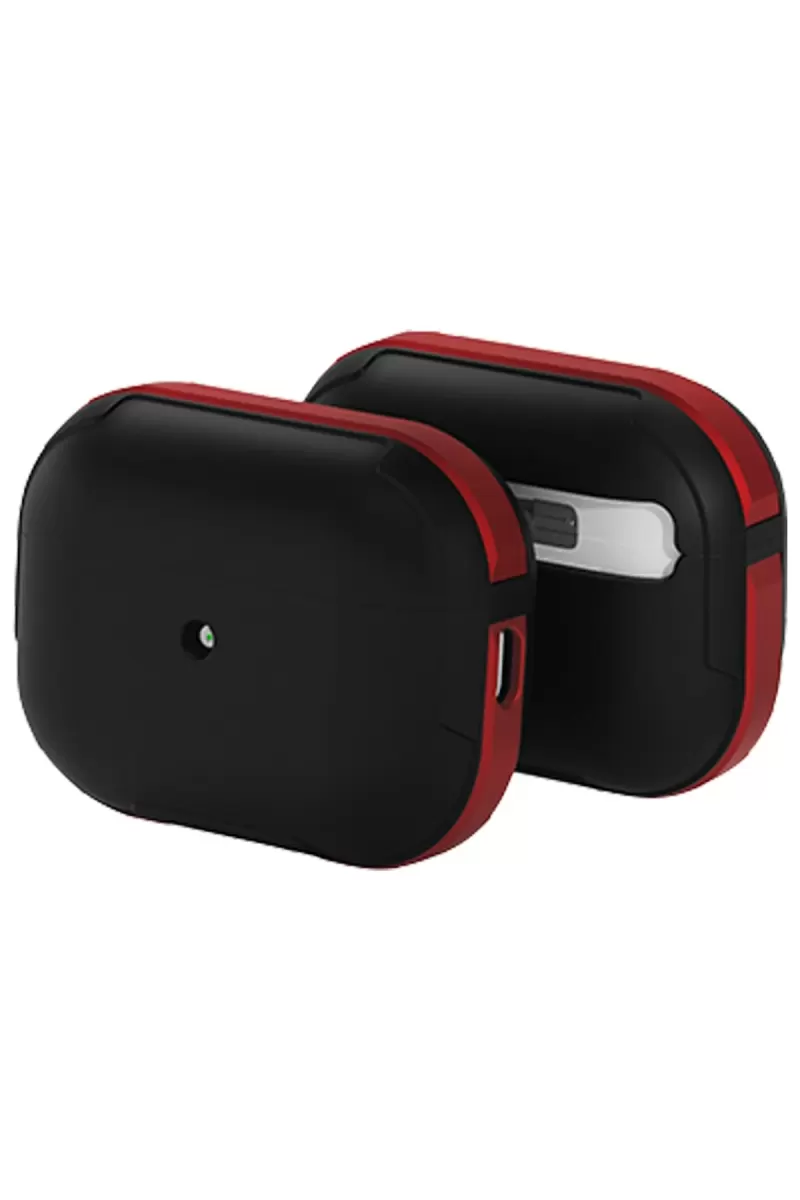 Movenchy Apple Airpods Pro 2 (2.nesil) MO-A8 Armor Kılıf - Kırmızı