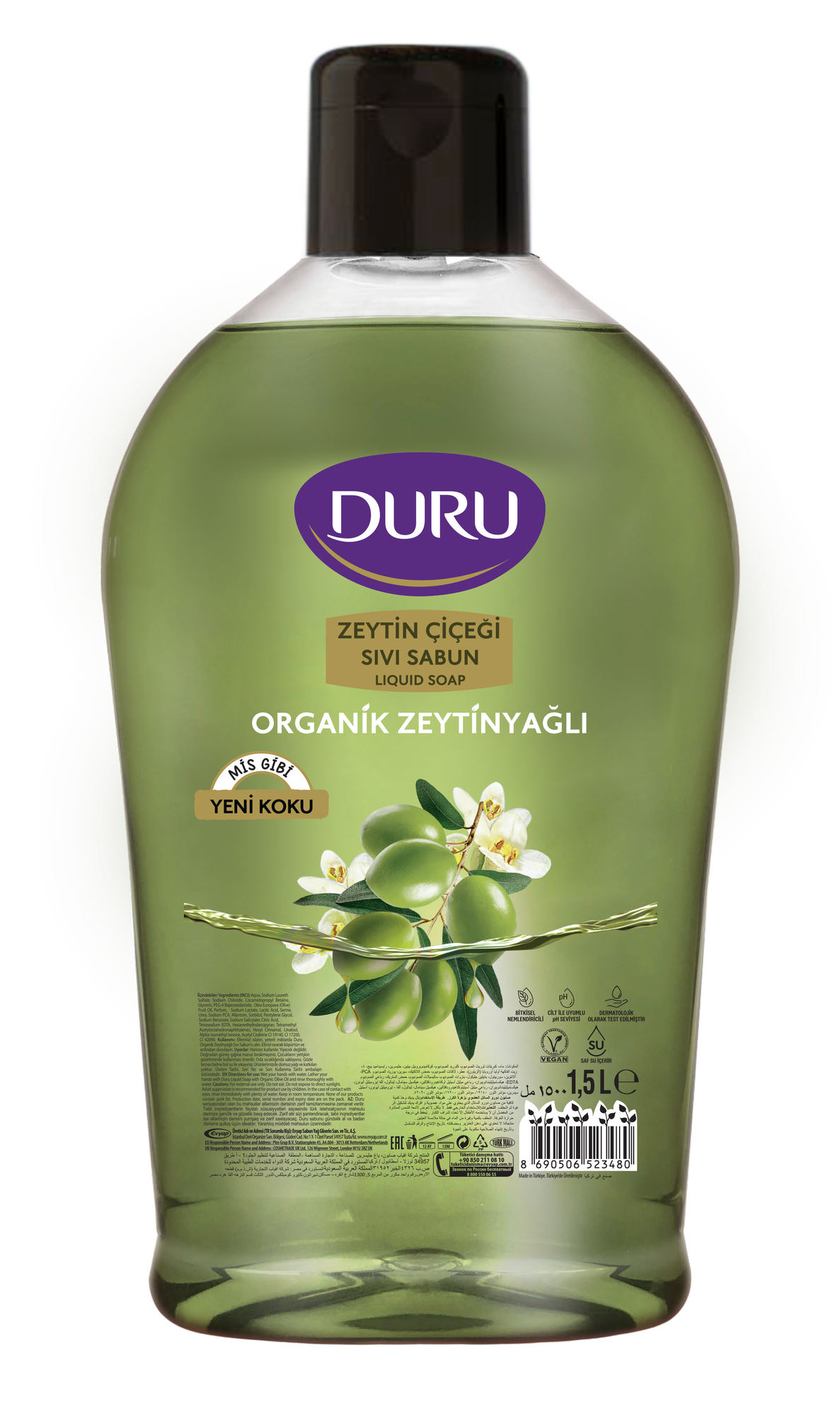 Sıvı Sabun Zeytinyağlı 1,5lt 1 Adet