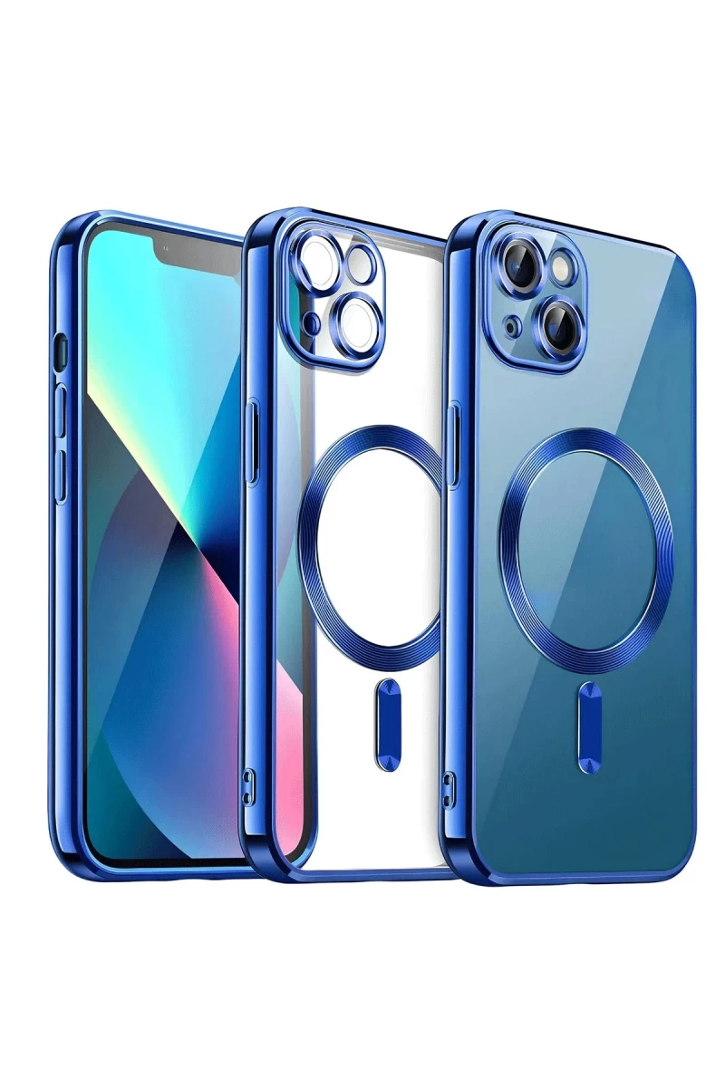 Apple iPhone 13 Uyumlu Kılıf Kross Magneticsafe Kapak - Lacivert