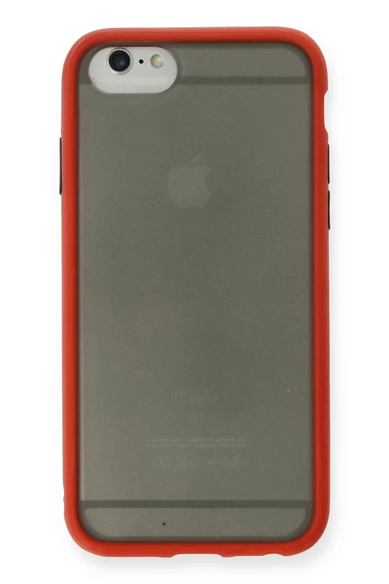 Apple iPhone 6 Uyumlu Kılıf Montreal Silikon Kapak - Kırmızı