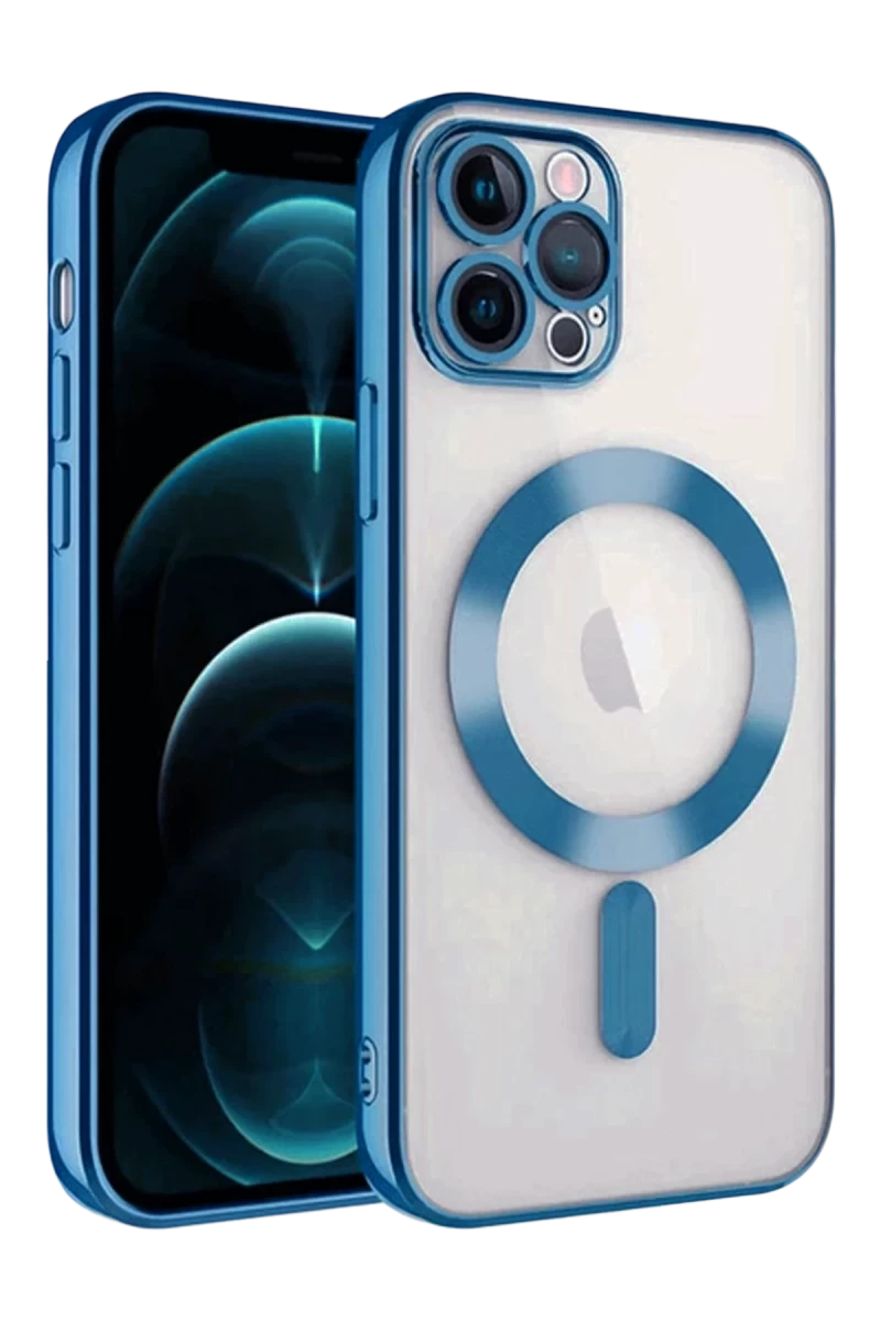 Apple iPhone 13 Pro Uyumlu Kılıf Kross Magneticsafe Kapak - Sierra Blue