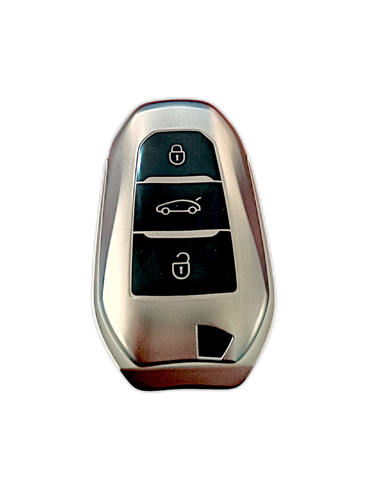 Citroen Peugeot Grubu Uyumlu Silikon Oto Anahtar Kumanda Kabı Kılıf Füme