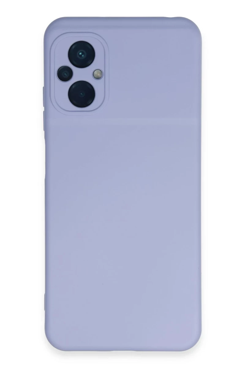Xiaomi Poco M5 Uyumlu Kılıf Nano içi Kadife Silikon - Lila
