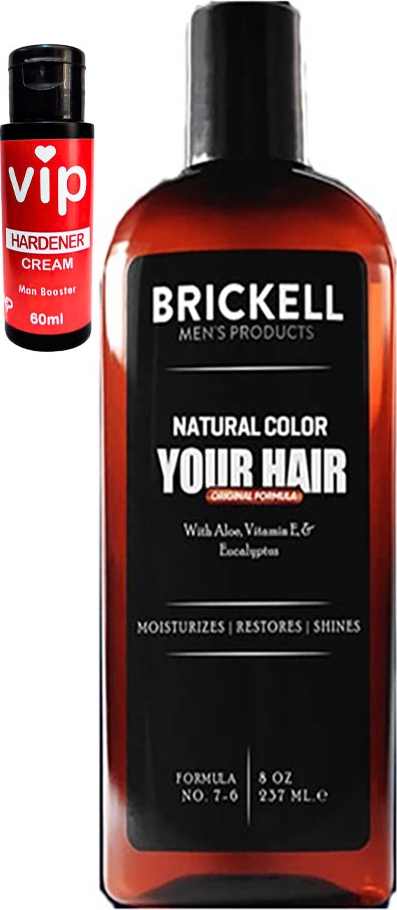 Brickell Erkeklere Saçsakal Beyazlıkgiderici 237 ml Şampuan + Vip Seksperformans Kremi 60 ml