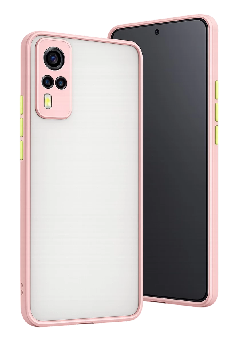 Vivo Y53S Uyumlu Kılıf Montreal Silikon Kapak - Pembe