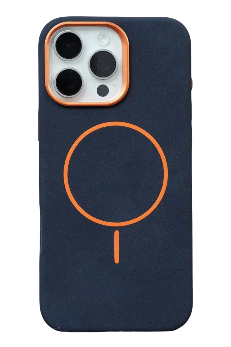 Joko Apple iPhone 16 Pro Uyumlu Luno Deri Magsafe Kapak - Mavi