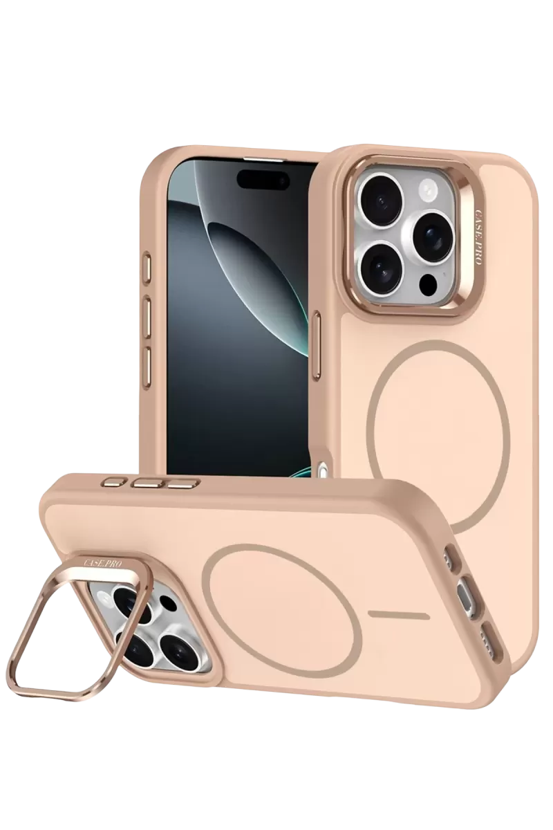 Joko Apple iPhone 16 Pro Max Uyumlu Flexa Magsafe Kapak - Gold