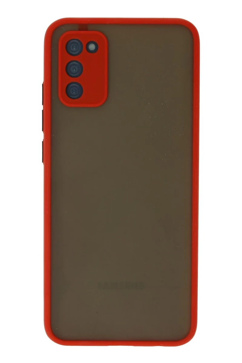 Samsung Galaxy A02S Uyumlu Kılıf Montreal Silikon Kapak - Kırmızı