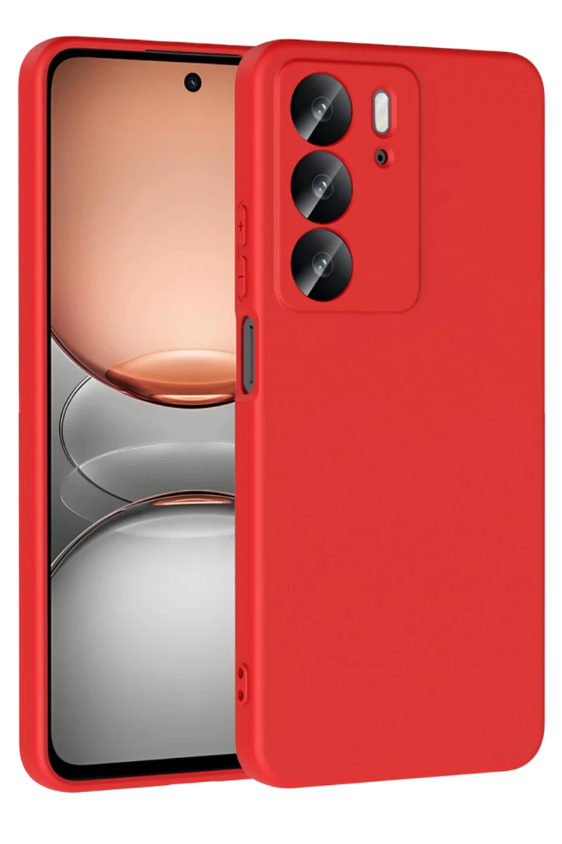 Realme C75 4G Uyumlu First Silikon - Kırmızı