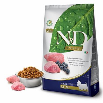 Prime Kuzulu Yaban Mersinli Küçük Irk Tahılsız Yetişkin Köpek Maması 2,5 Kg
