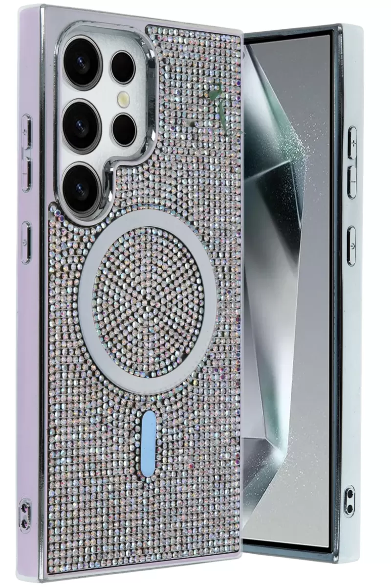 Joko Samsung Galaxy S23 Ultra Uyumlu Helen Magsafe Kapak - Rainbow