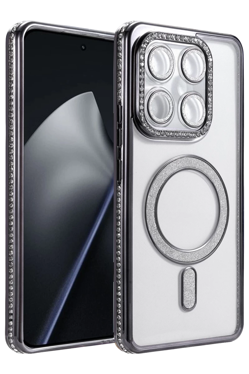 Xiaomi Mi 15T Pro Uyumlu Joke Simli Magneticsafe Kılıf - Siyah