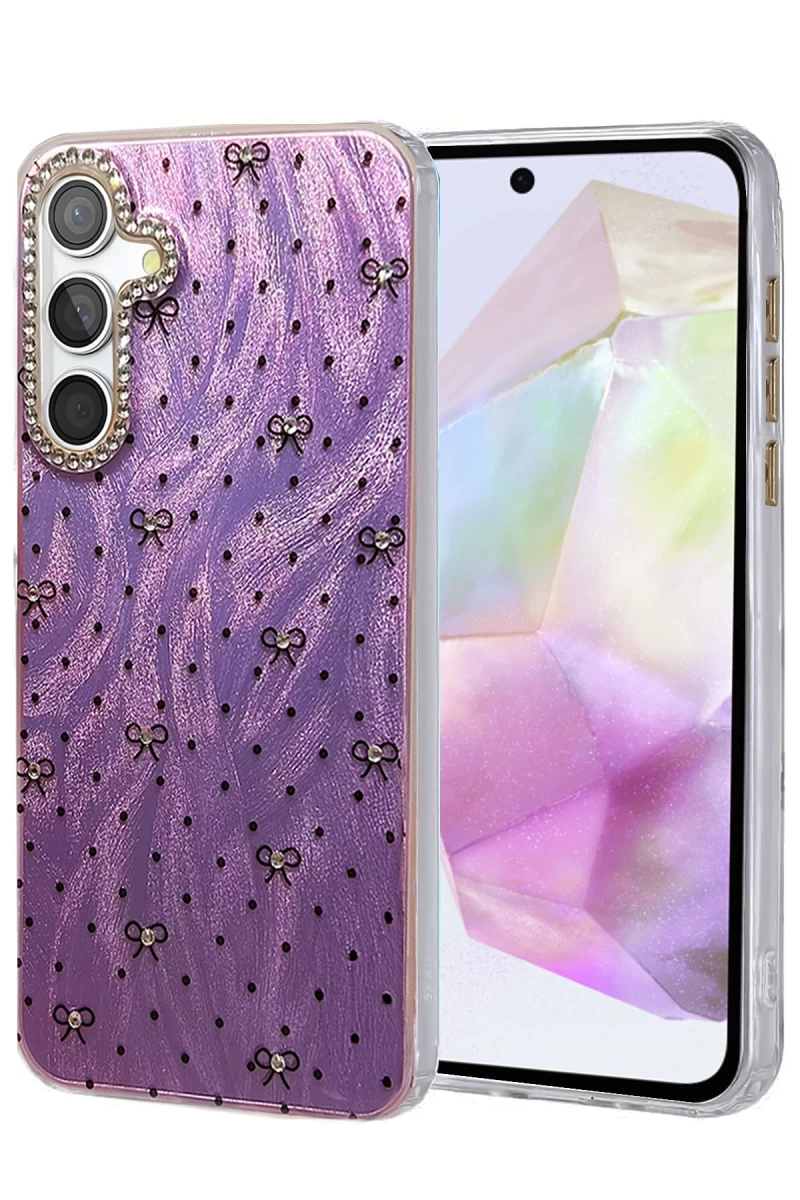 Samsung Galaxy A35 5G Uyumlu Kılıf Blade Aynalı Desenli Kapak - Desen 2