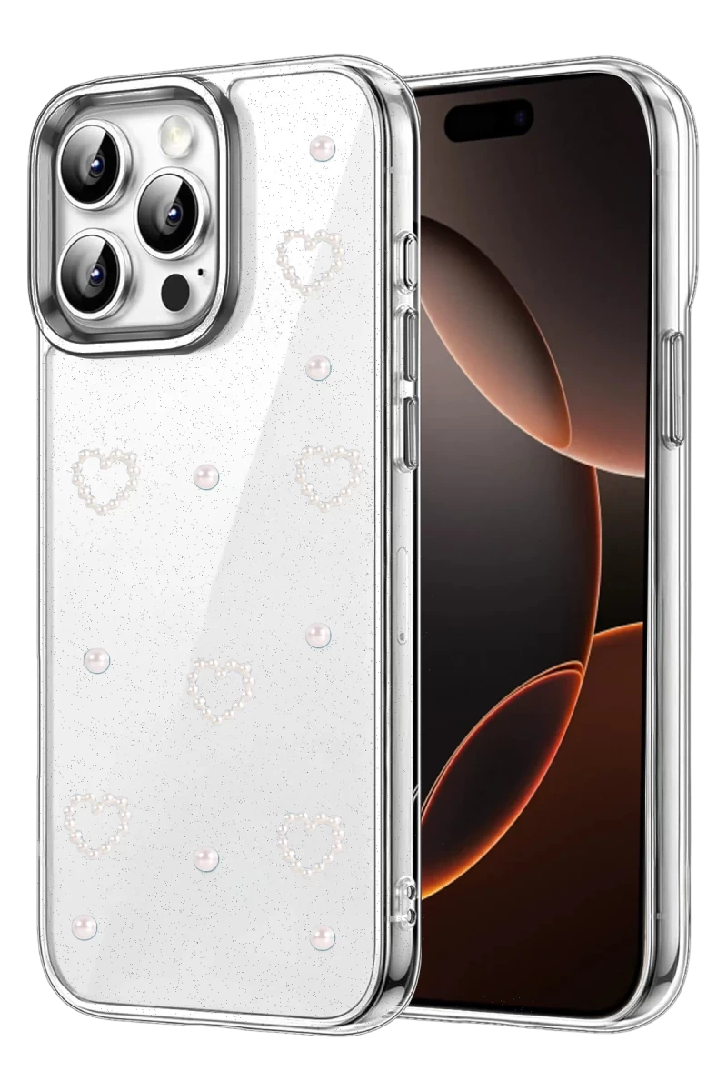 Apple iPhone 15 Pro Max Uyumlu Fiyonk Desenli Kapak - Desen 10