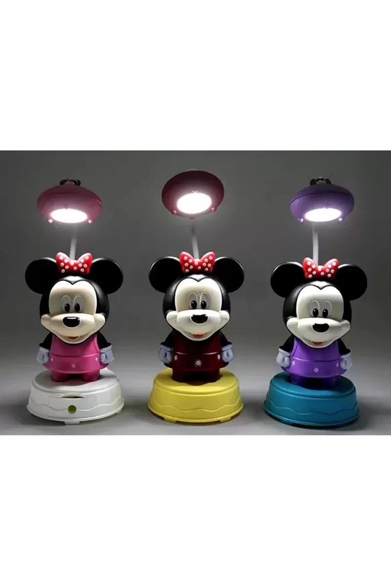 Mickey Mouse Masa Üstü Lamba Şarjlı Usb Alk2716
