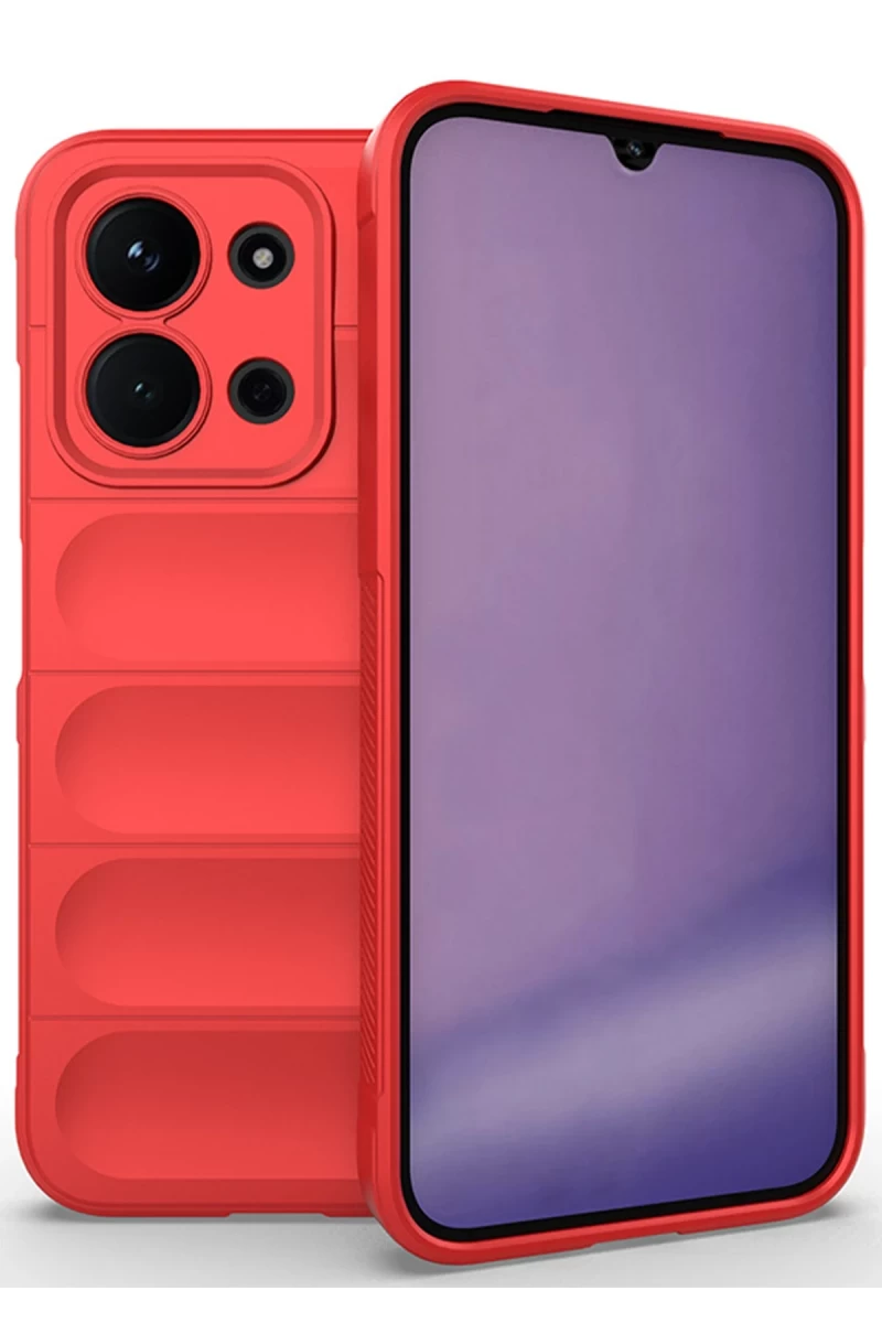Xiaomi Redmi 15C 4G Uyumlu Optimum Silikon - Kırmızı