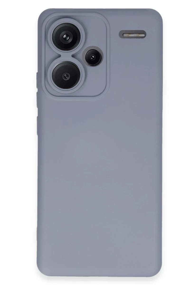 Xiaomi Redmi Note 13 Pro Plus Uyumlu Kılıf Nano içi Kadife Silikon - Gri