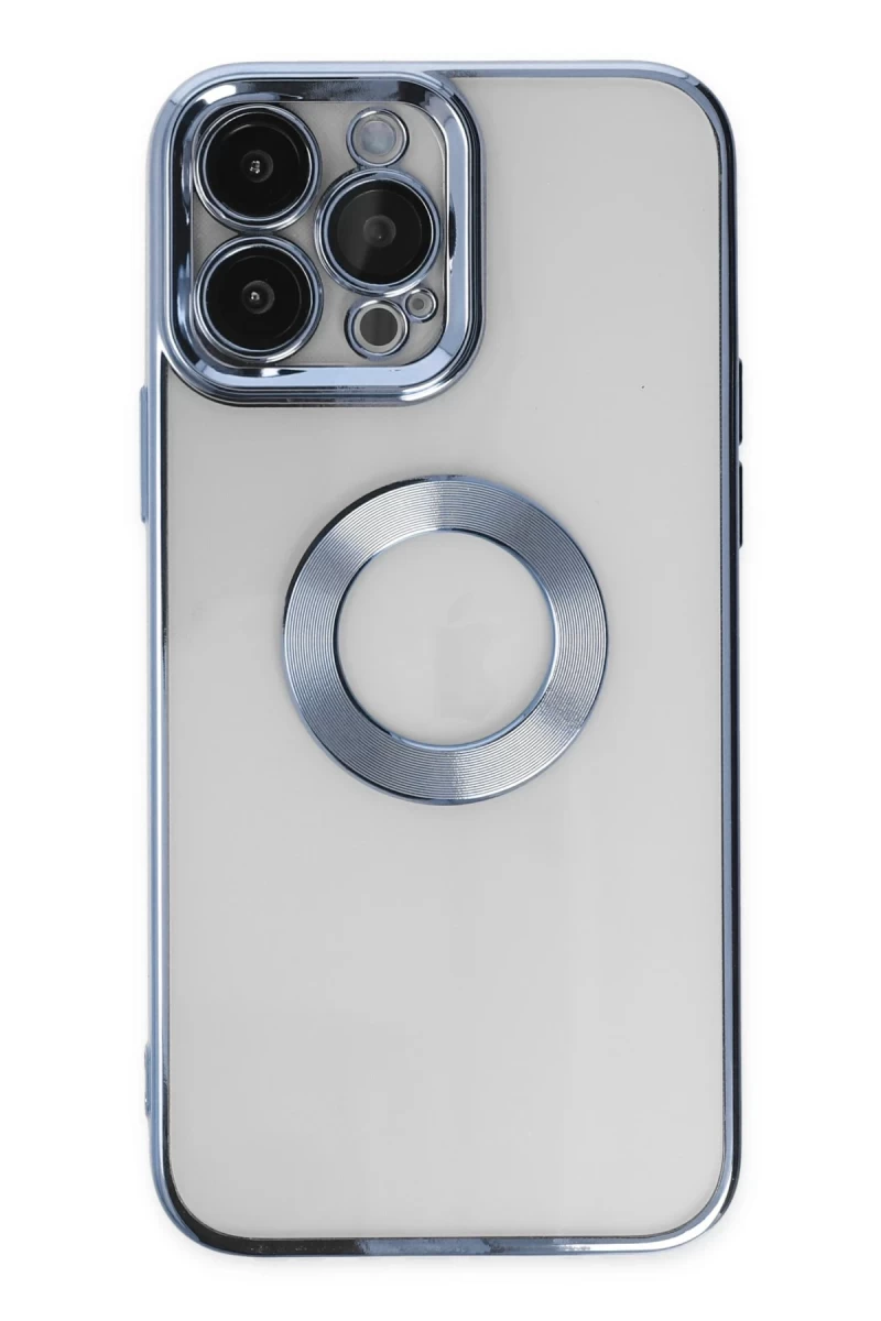 Apple iPhone 14 Pro Uyumlu Kılıf Slot Silikon - Sierra Blue