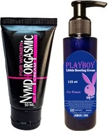 Nymphorgasmic For Women Vajinal Krem 50 ml + Playboy Kadınlara Özel Libido Boosting Cream 125 ml