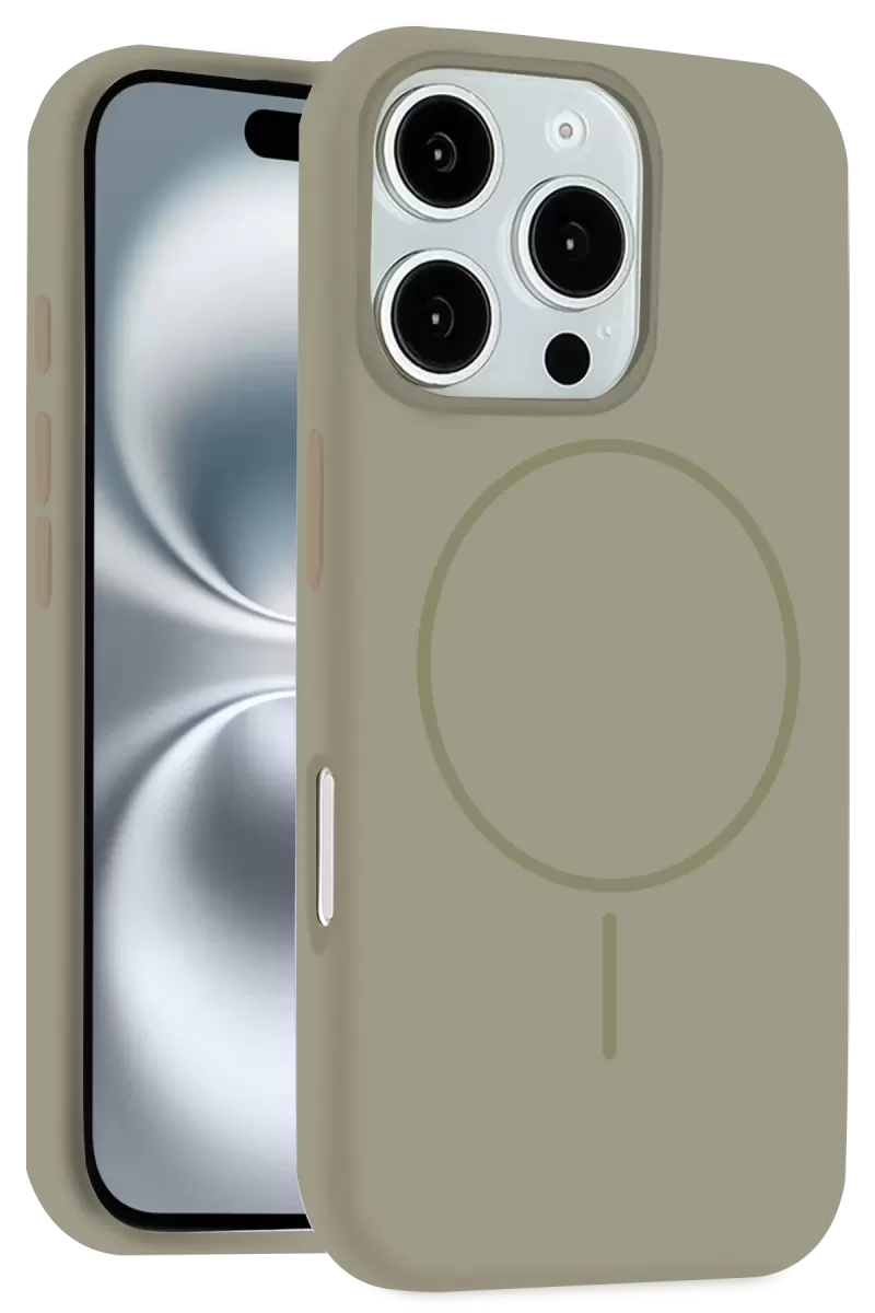 Joko Apple iPhone 16 Pro Uyumlu Kılıf Jully Magsafe Kapak - Çöl Titanyum