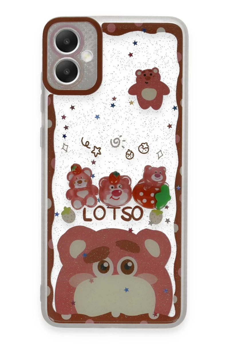 Samsung Galaxy A05 Uyumlu Kılıf Sweet Desenli Silikon Kapak - Pembe