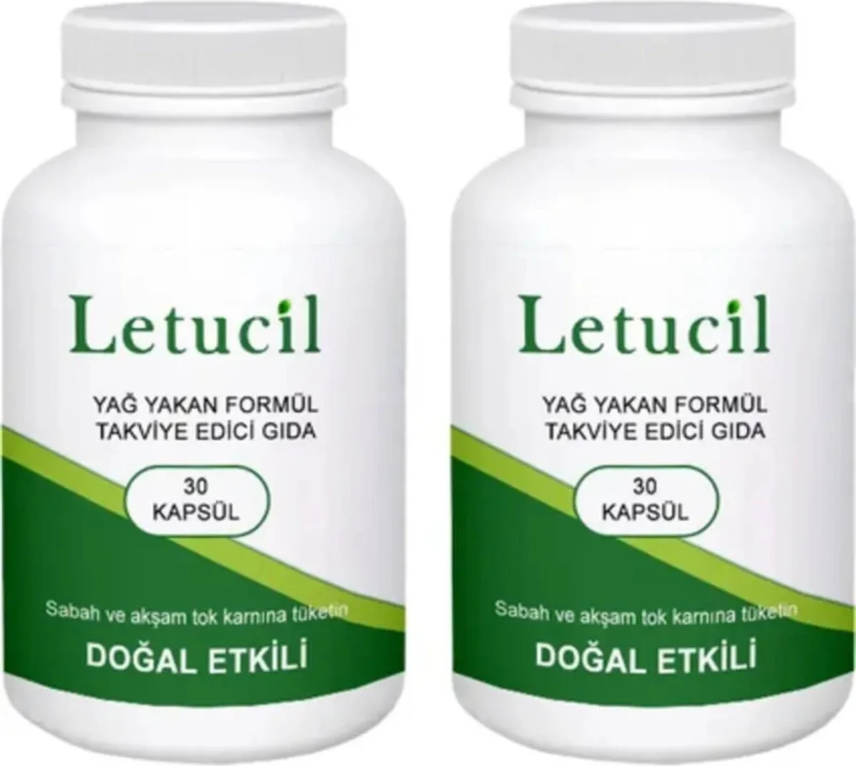 Letucil Dstklyci Ürün 30 Lu Yeşil Çay ve Biberiyeli G.ç Desteği x 2 Adet