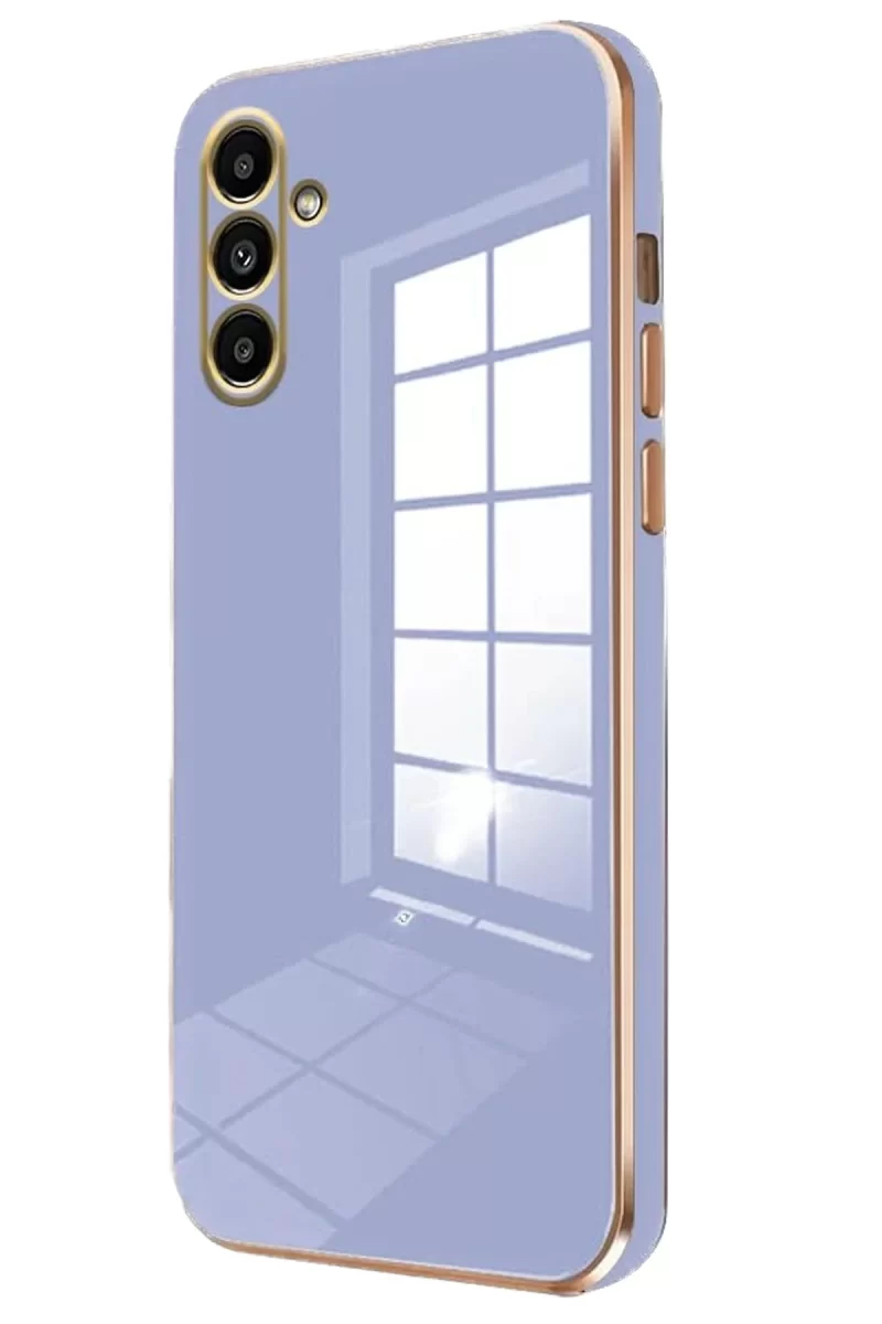 Samsung Galaxy A35 5G Uyumlu Kılıf Volet Silikon - Mavi