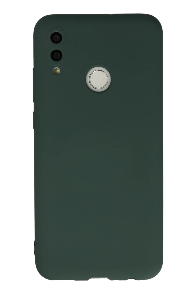 Huawei P Smart 2019 Kılıf Nano içi Kadife Silikon - Koyu Yeşil