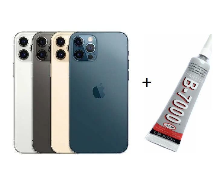 iPhone 12 PRO MAX Uyumlu Arka Batarya Pil Kapağı GÜMÜŞ (B