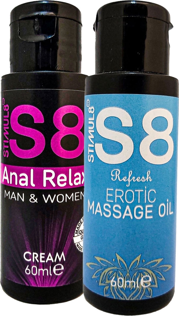 Stımul8 Naturel Erotikmasaj Yağı 60 ml ve 60 ml Anaıreıax Krem