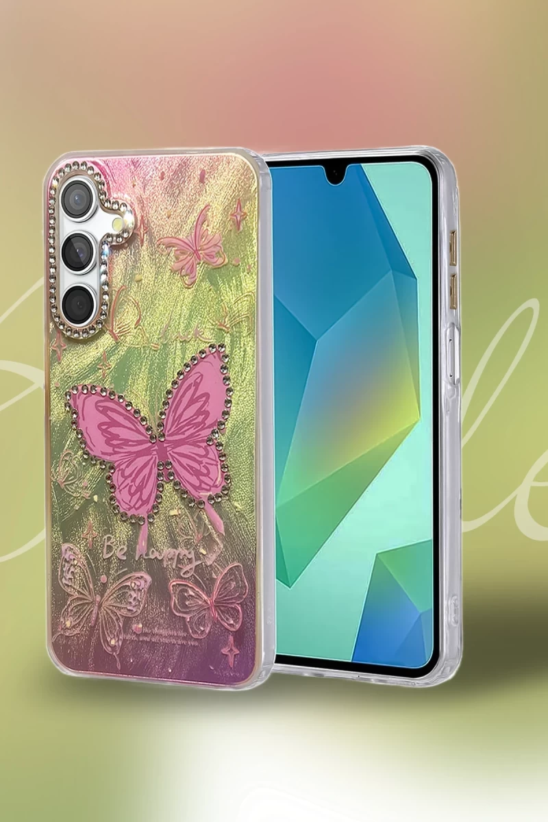 Samsung Galaxy A34 5G Uyumlu Kılıf Blade Aynalı Desenli Kapak - Desen 8