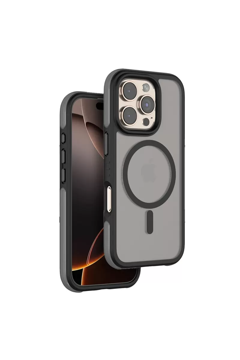 Venco Apple iPhone 16 Pro Max Uyumlu Orbit Magsafe Kapak - Siyah