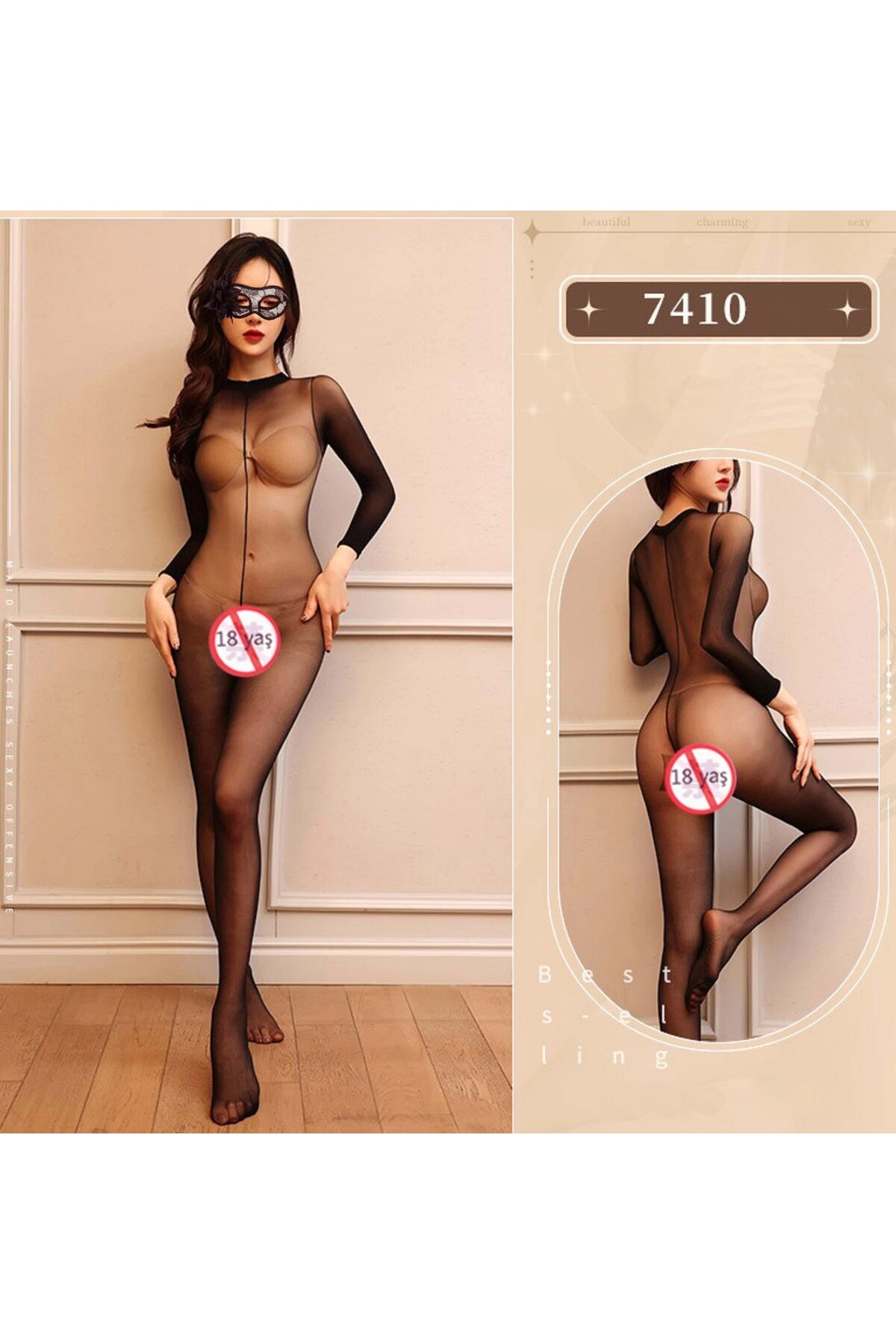 Kadın Seksi Özel Bölgesi Açık Büyük Bedenlere Uygun · RENK: SİYAH · BEDEN: M