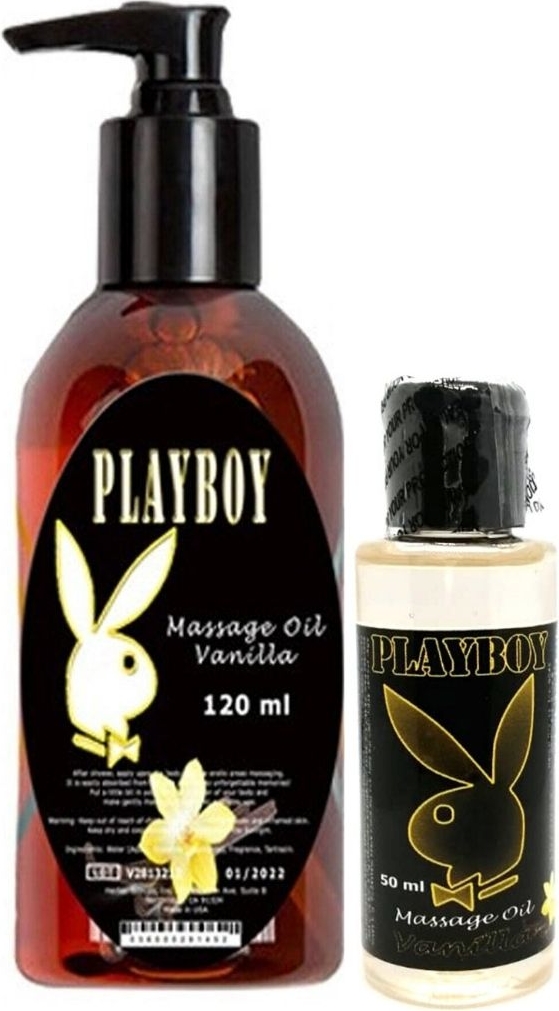 Playboy Aromaterapi Vanilya Massage Oil 120 ml + Vanilya Aromalı Massage Vücut Masaj Yağı 50 ml
