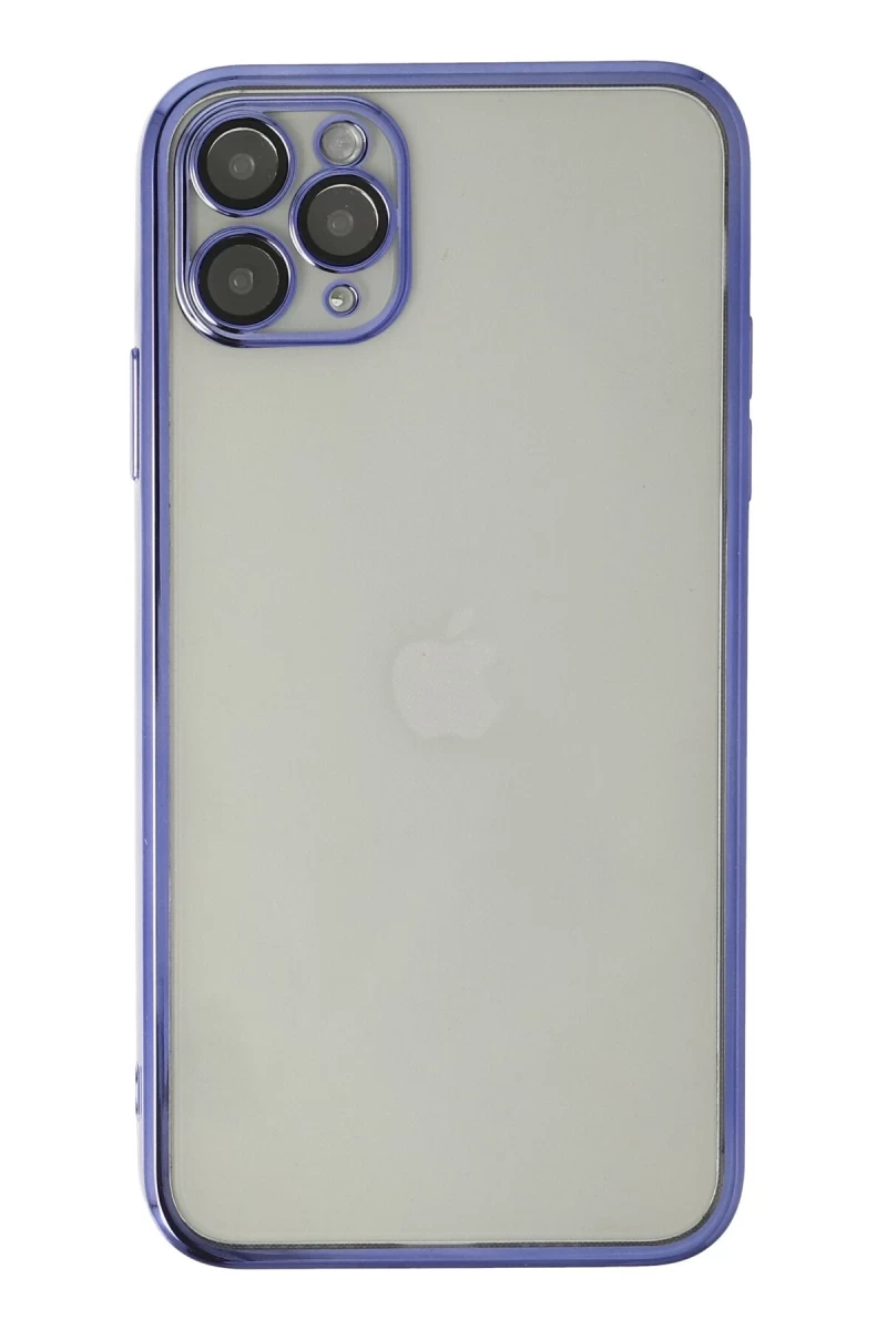 Apple iPhone 11 Pro Uyumlu Kılıf Lensli Silikon - Mor