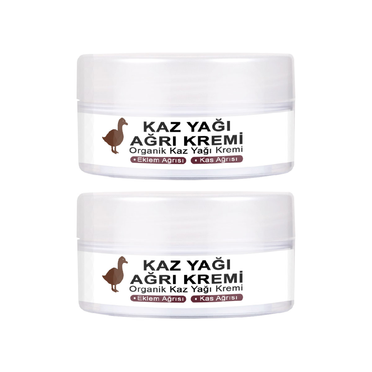 Kaz Yağı Masaj Kremi 50 ml 2 Adet - Bamya Tohumu, Arı Zehiri (Apitoksin), Boswellia ve Kolajen İçerikli