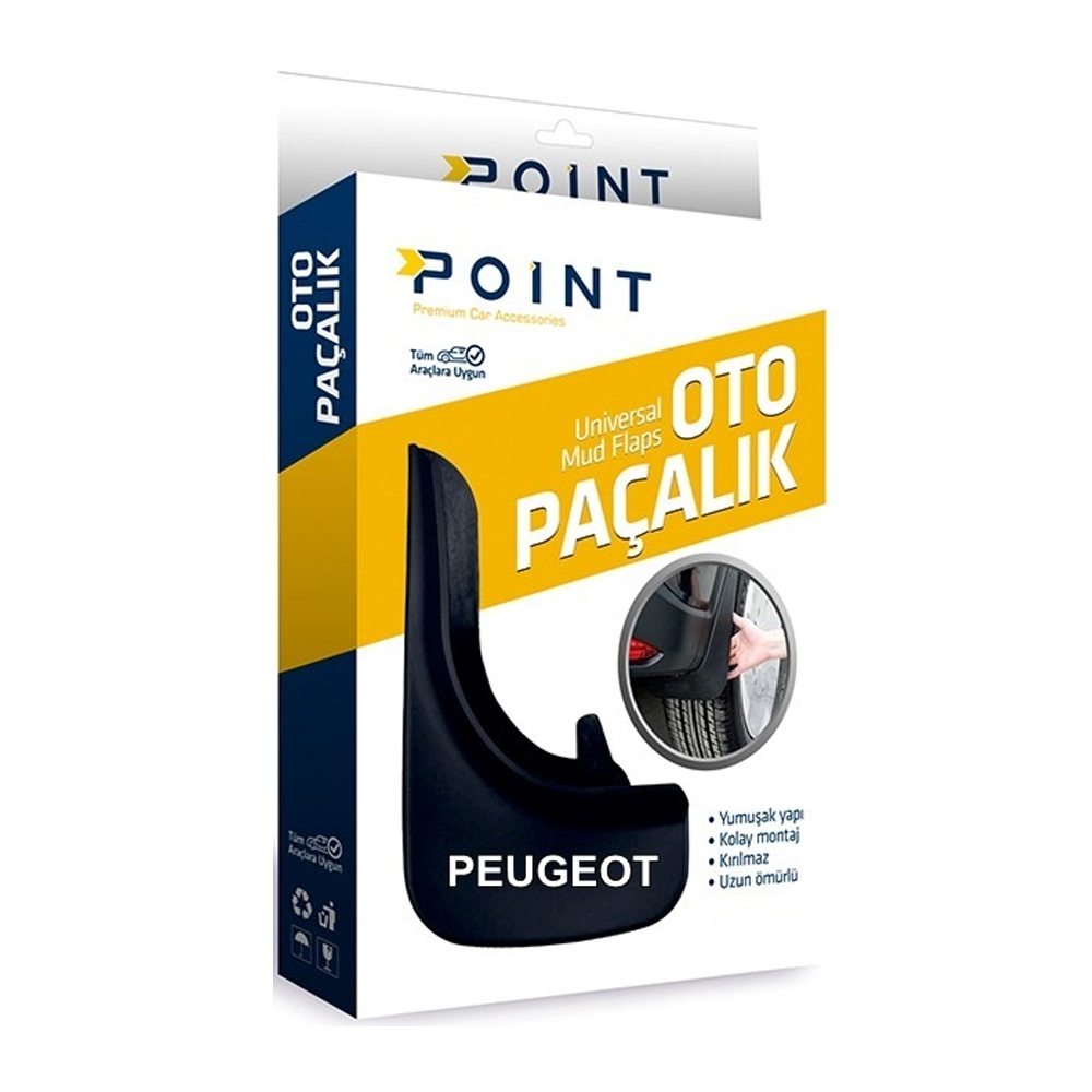 Peugeot Paçalık Tozluk Çamurluk Universal Siyah 2'li